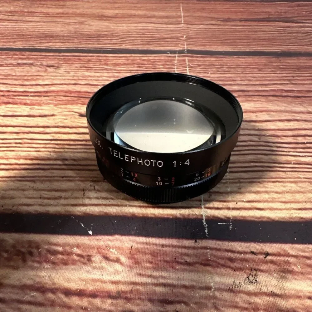 Yashikor Aux Telephoto 1:4 & Aux. Wide Angle 1:4 Lens And Tell-wide W/ Cap